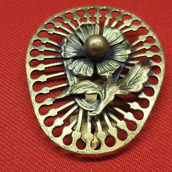 Vintage Art Deco Dress Wrap Clip  Womens Dress Clip - Picture 3 of 12